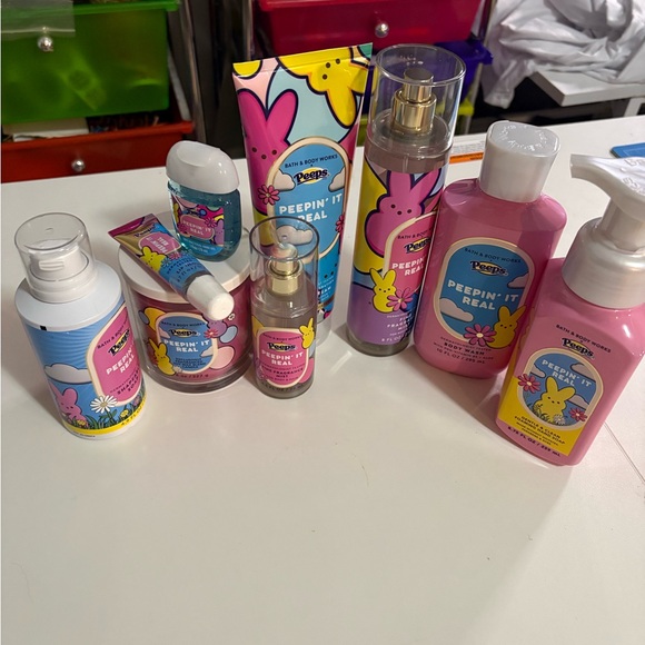 Bath & Body Works Peeps Collection - Pink & Pastel Yellow
